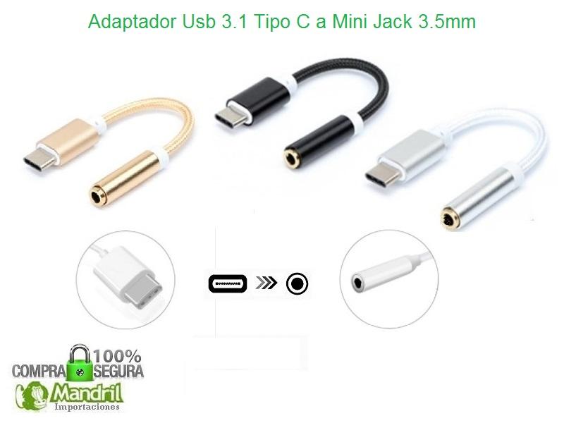 Imagen de Adaptador USB Tipo C a Jack 3.5mm (Para Audífonos)