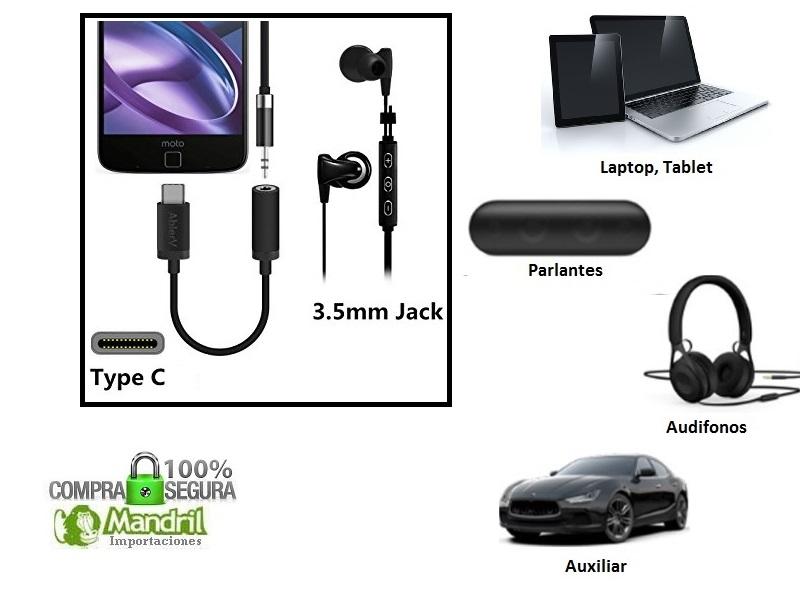 Imagen de Adaptador USB Tipo C a Jack 3.5mm (Para Audífonos)