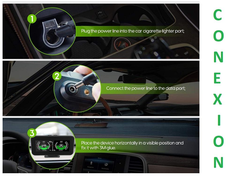 Imagen de Inclinómetro Digital HUD Vehicular M50